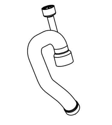 DOMETIC KIT  TUBE OUTLET SHORT-M'FLUSH - 385880065