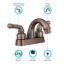 DURA FAUCET RV LAVATORYFAUCET OILBRNZ - DFPL620COR