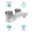 DURA FAUCET LAV  W/SMOKED  SWHITE - DFPL700SWT