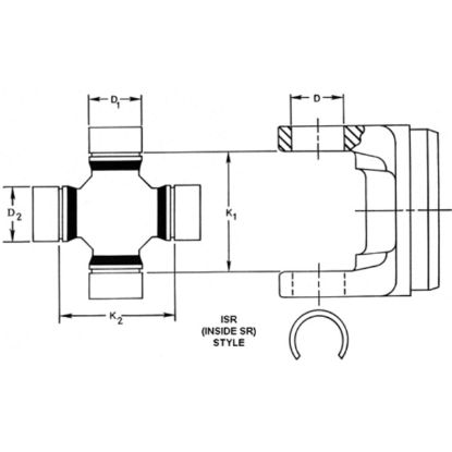 DANA SPICER UNIVERSAL JOINT - SPL704X
