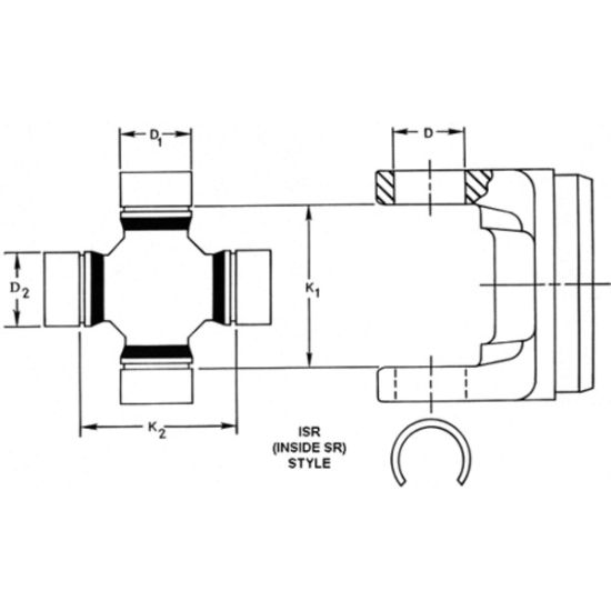 DANA SPICER UNIVERSAL JOINT - SPL704X