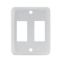 JR PRODUCTS DOUBLE FACE PLATE  WHT - 12875
