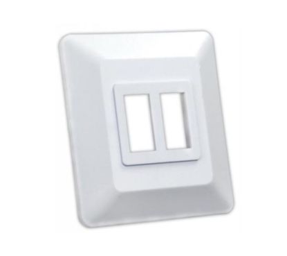 JR PRODUCTS DBL SW BASE & BEZEL W - 13615
