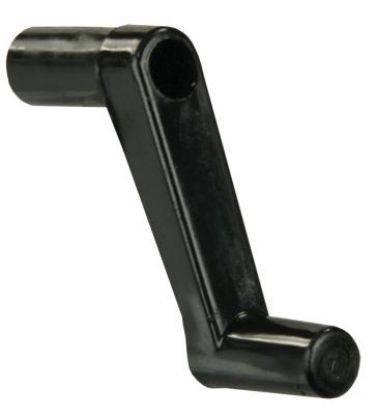 JR PRODUCTS 1' PL WINDOW CRANK  BK - 20205