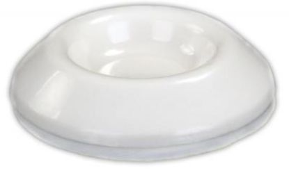 JR PRODUCTS DOOR BUMPER  WHT - 20625