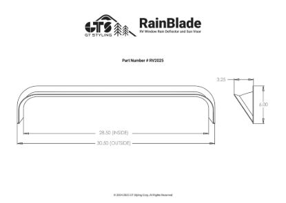 GT STYLING RAINBLADE FITS 25-28 IN. FRAME - RV2025