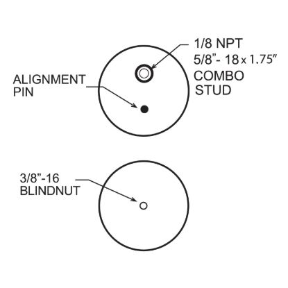 FIRESTONE TALL5/8CMBO STUD3/8 B-NUT - 6410