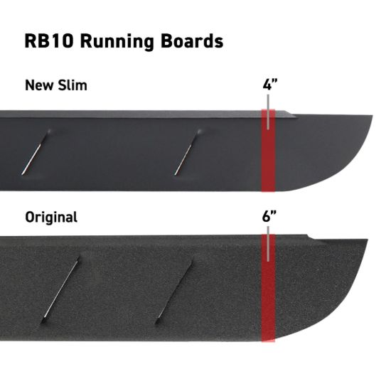 GO RHINO RB10 SLIMS BOARDS W/ BRACKETS - 63410687ST