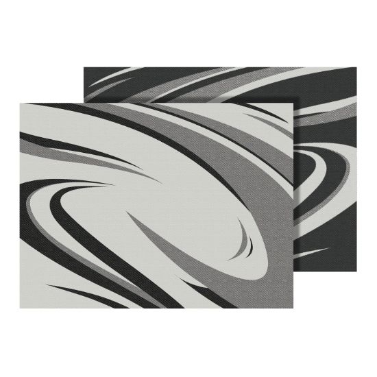 FAULKNER MAT MOD SWISH BLACK/GREY 9 X 12 - 53008S