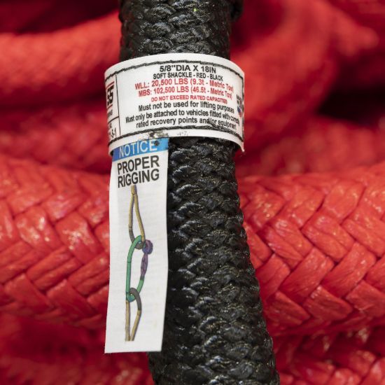 FACTOR 55 EXTREME DUTY SOFT SHACKLE 5/8'X18' - 00570