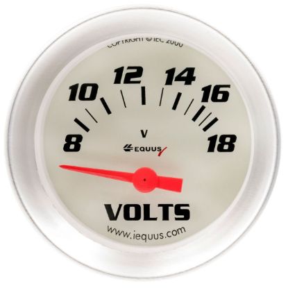 EQUUS GAUGE  VOLTMETER  2'  8-18V  90 DEG - E8268