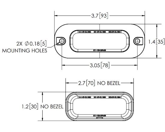 ECCO ELECT DIRECTIONAL 3 LED SURFACE MOUNT  12 - ED3703A