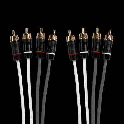FUSION ELEC SHIELDED RCA CABLE  12FT  4 WAY - 0101261900