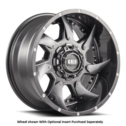 GRID WHEELS 22X12 5X139.7 ET-44 78.1CB GLGR MIL - 12212555G2