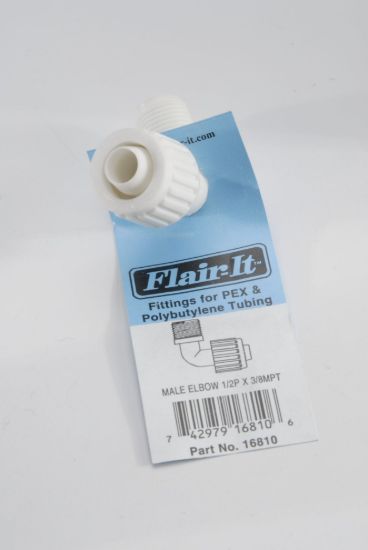 ELKHART SUPP 1PC 1/2X3/8 MPT ELBOW - 16810