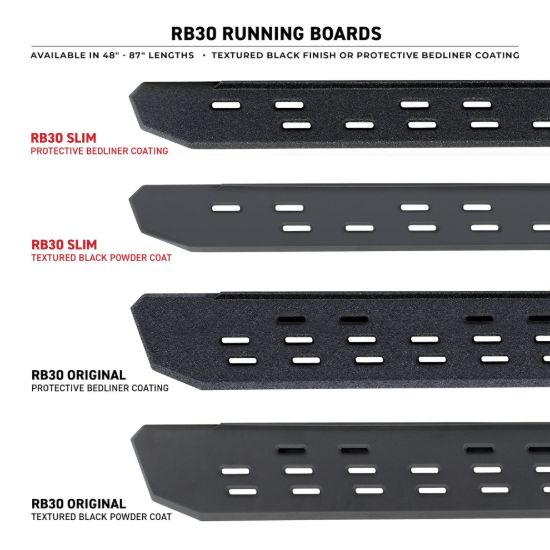 GO RHINO RB30 SLIM LINE RUNNING BOARDS - 73' - 69600073SP
