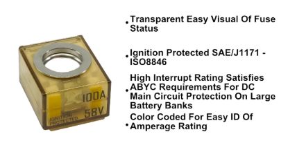 EGIS MOBILE MRBF TERMINAL FUSE - 100 A - 3603100