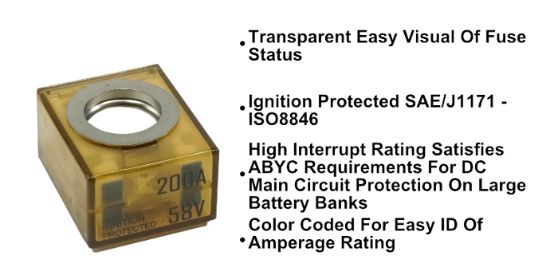 EGIS MOBILE MRBF TERMINAL FUSE - 200 A - 3603200