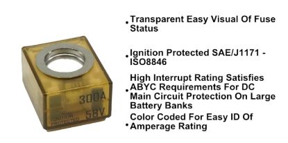 EGIS MOBILE MRBF TERMINAL FUSE - 300 A - 3603300