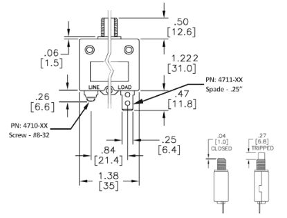 EGIS MOBILE PUSH BUTTON PANEL MOUNT CIRCUIT BRE - 471015