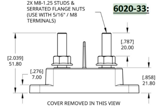 EGIS MOBILE DUAL POWER POST  2 POSITION  M8 (5/ - 602033