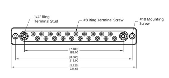 EGIS MOBILE COMMONBUS DUAL 1/4' STUD + TWENTY # - 6150220