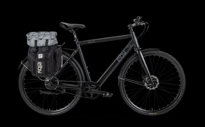 ELBY BIKES PANNIER BAG BLK W/WHTE LOGO - E08151