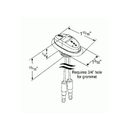 GROTE PERLUX CLR/MKR  YELLOW  LED  MIC - 47973