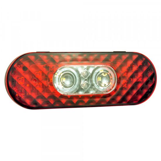 GROTE PERLUX STT LAMP 6' RED/CLEAR LED - 54702