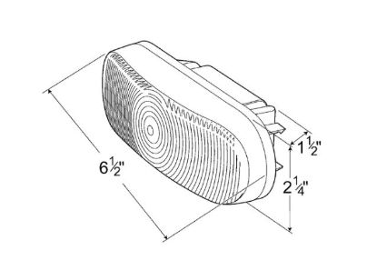 GROTE PERLUX SEALED OVAL BCK UP LMP - 62231