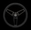 GRANT BILLET CLASSIC SERIES BLACK WHEEL F - 19071