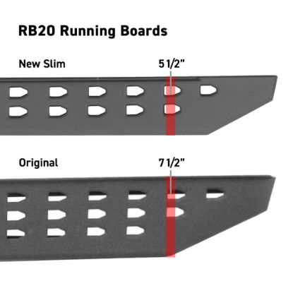 GO RHINO RB20 SLIMS BOARDS W/ BRACKETS - 9442987SPC