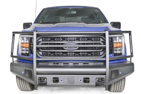 FAB FOURS BLACK STEEL FRONT BUMPER - FF21R50601