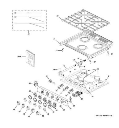 GE APPLIANCE GE PROFILE 21' DROP-IN GAS RANGE ST - PLD621RTSS