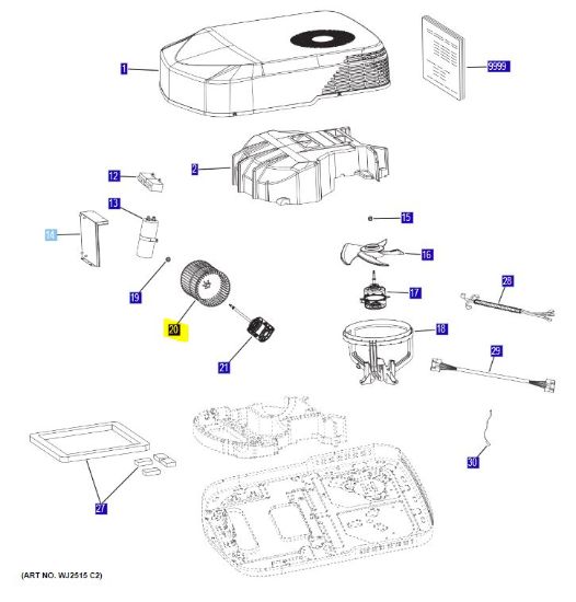 GE APPLIANCE INDOOR FAN - WP73X32275