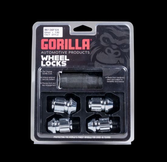 GORILLA FACT LOCK 12-1.50 CHROME 4-PK - FOR - 46138FSX