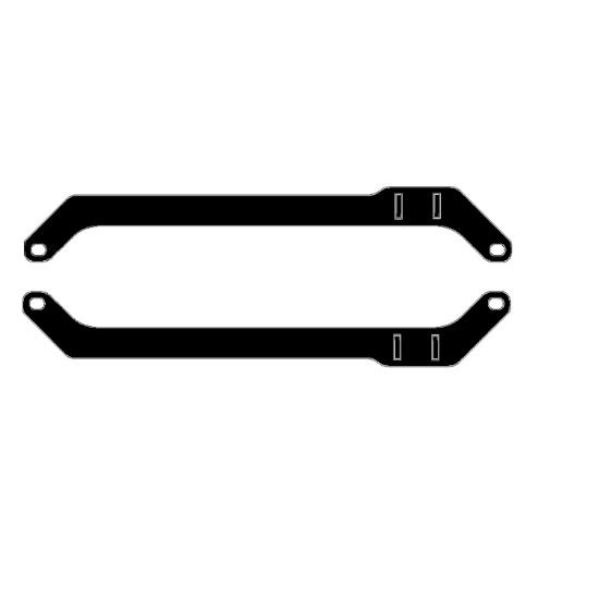 EXPOSED RACK JK FRONT BRKTS WBLTS - 8009924