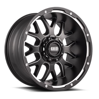 GRID WHEELS GD2 20X9 5X127/139 +00 MT/BLK MILLD - 22952F87