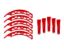 GRID WHEELS GD04A 18X9.0 RED INSERT - 4A18090RIN