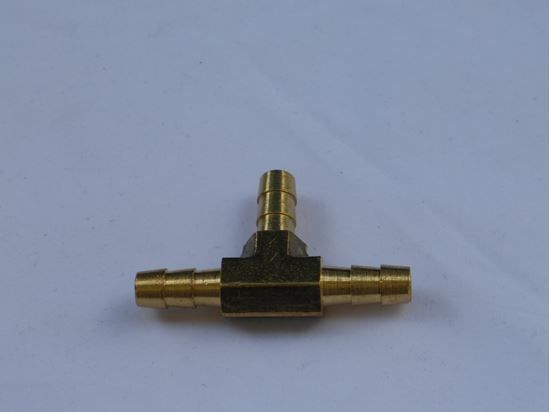 HELIX RACING BRASS BARB/BARB/BARB 'T' 5/16'(8MM) - 531450