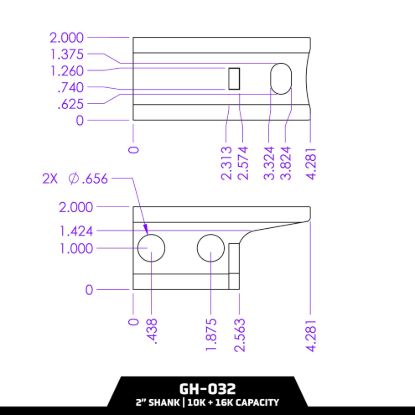 GEN-Y HITCH 10-16K PINTLE LOCK 2' SHANK - GH032