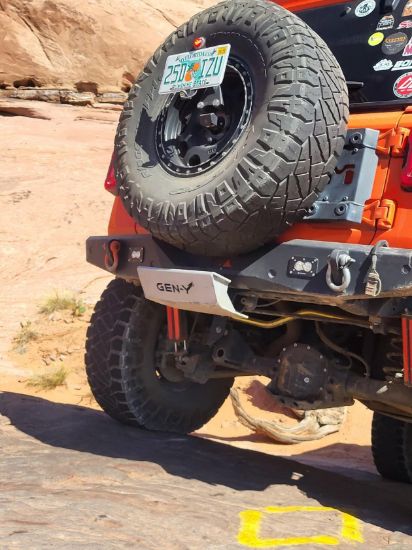 GEN-Y HITCH SKID PLATE - CLEAR COATED 2' SHANK - GH103629