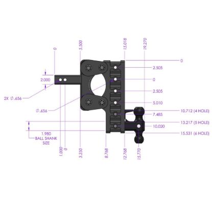 GEN-Y HITCH THE BOSS TORSION-FLEX 2.5' SHANK 7. - GH1115