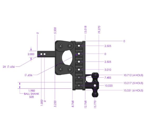 GEN-Y HITCH THE BOSS TORSION-FLEX 2.5' SHANK 7. - GH1115