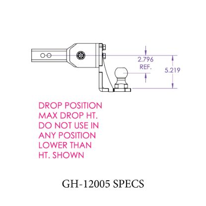 GEN-Y HITCH GLYDER TORSION-FLEX 2' SHANK 6' DRO - GH12005
