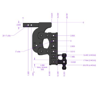 GEN-Y HITCH THE BOSS TORSION-FLEX 2' SHANK 10' - GH1226