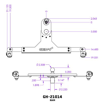 GEN-Y HITCH GOOSEPUCK 2 OFFSET BALL - GH21014