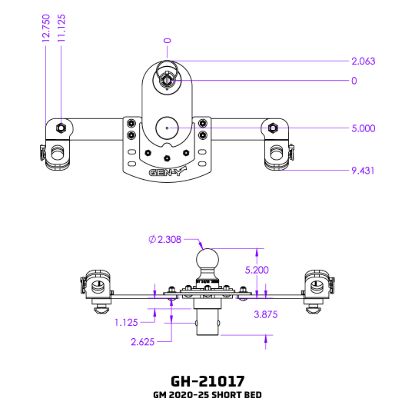 GEN-Y HITCH GOOSEPUCK 2 OFFSET BALL - GH21017
