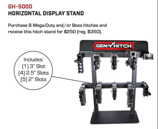 GEN-Y HITCH HORIZONTAL DISPLAY STAND W/ MONITOR - GH5000