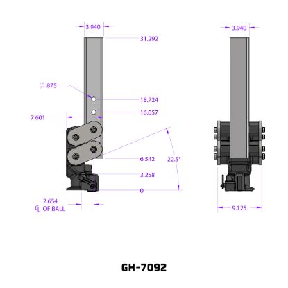 GEN-Y HITCH SPARTAN TORSION-FLEX MANUAL LATCH 5 - GH7092